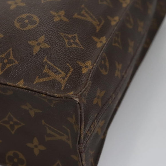 LOUIS VUITTON Monogram Sac Plat Hand Bag M51140 LV Auth th5607