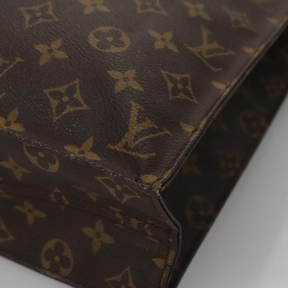 LOUIS VUITTON Monogram Sac Plat Hand Bag M51140 LV Auth th5607
