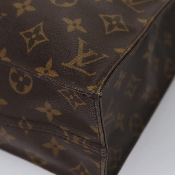 LOUIS VUITTON Monogram Sac Plat Hand Bag M51140 LV Auth th5607