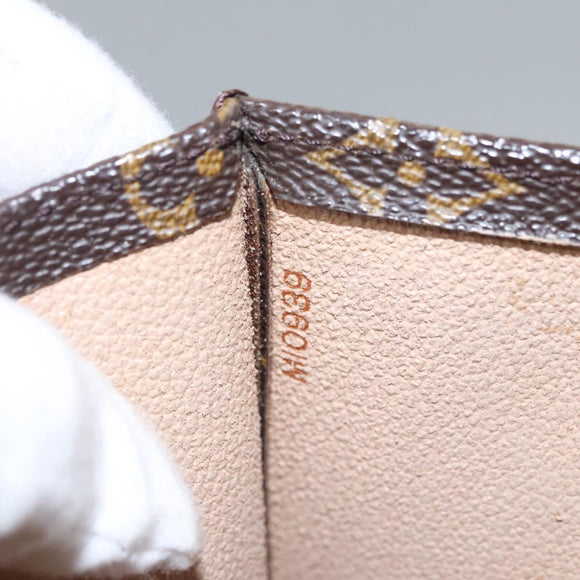 LOUIS VUITTON Monogram Sac Plat Hand Bag M51140 LV Auth th5607