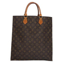 LOUIS VUITTON Monogram Sac Plat Hand Bag M51140 LV Auth th5607-2