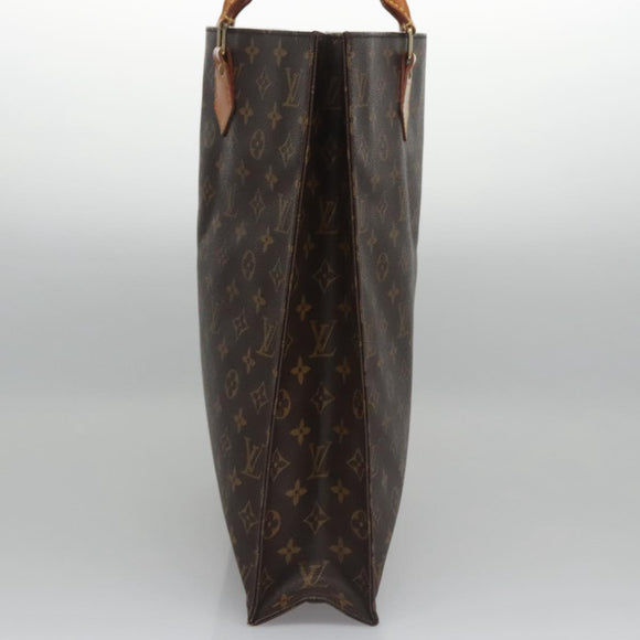 LOUIS VUITTON Monogram Sac Plat Hand Bag M51140 LV Auth th5607