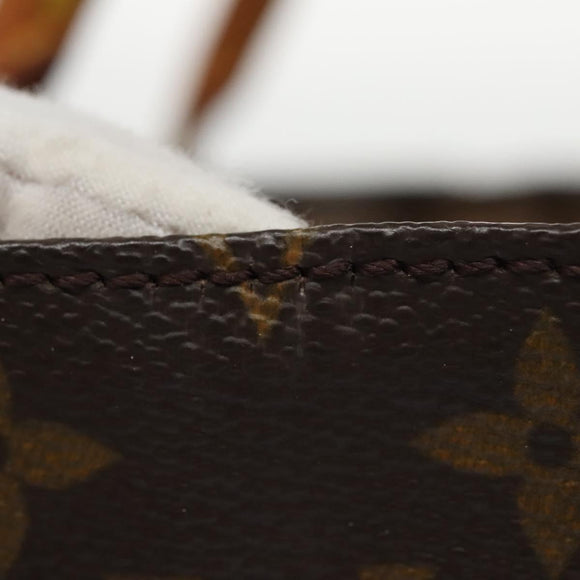 LOUIS VUITTON Monogram Sac Plat Hand Bag M51140 LV Auth th5607