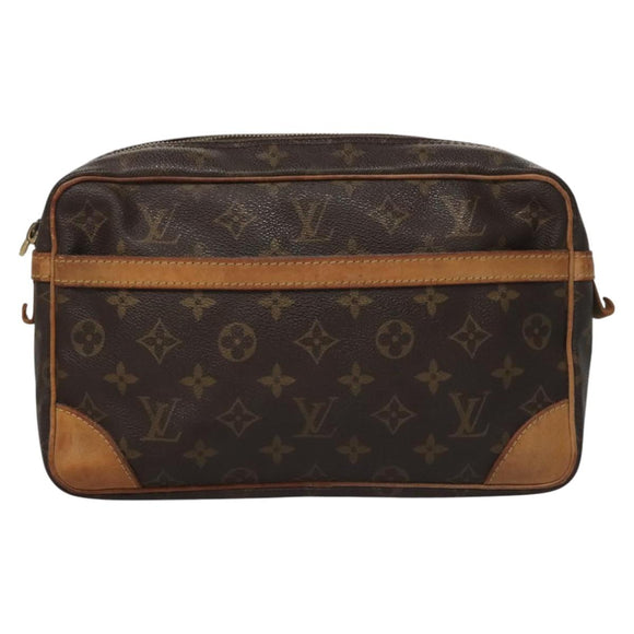 LOUIS VUITTON Monogram Compiegne 28 Clutch Bag M51845 LV Auth th5613