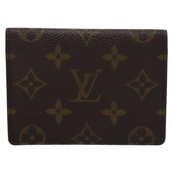 LOUIS VUITTON Monogram Porte 2 Cartes Vertical Pass Case M60533 LV Auth th5620