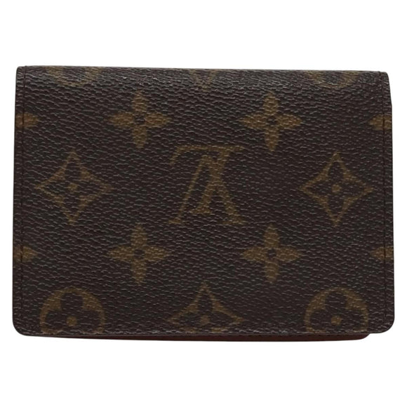 LOUIS VUITTON Monogram Porte 2 Cartes Vertical Pass Case M60533 LV Auth th5620