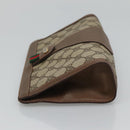 GUCCI GG Supreme Web Sherry Line Clutch Bag PVC Beige Red 89 01 032 Auth th5635-4
