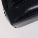 GUCCI Bamboo Shoulder Bag Patent leather Navy Gold 003 2113 0027 Auth th5637-14