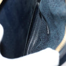 GUCCI Bamboo Shoulder Bag Patent leather Navy Gold 003 2113 0027 Auth th5637-23