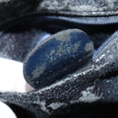 GUCCI Bamboo Shoulder Bag Patent leather Navy Gold 003 2113 0027 Auth th5637-12