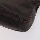 GUCCI Bamboo Hand Bag Leather 2way Brown Gold 001 1705 1638 Auth th5638-8