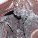 GUCCI Bamboo Hand Bag Leather 2way Brown Gold 001 1705 1638 Auth th5638-20