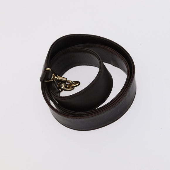 GUCCI Bamboo Hand Bag Leather 2way Brown Gold 001 1705 1638 Auth th5638