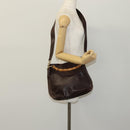 GUCCI Bamboo Hand Bag Leather 2way Brown Gold 001 1705 1638 Auth th5638-22