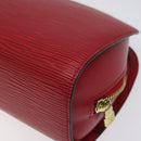LOUIS VUITTON Epi Dauphine MM Pouch Red M48457 LV Auth th5640-15