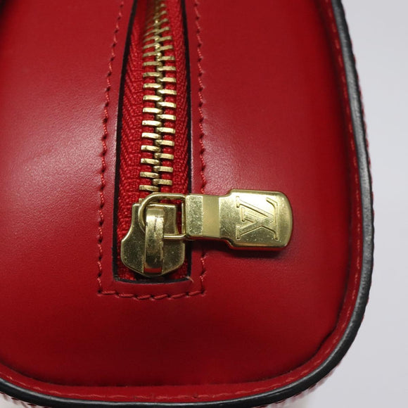 LOUIS VUITTON Epi Dauphine MM Pouch Red M48457 LV Auth th5640