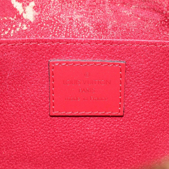 LOUIS VUITTON Epi Dauphine MM Pouch Red M48457 LV Auth th5640