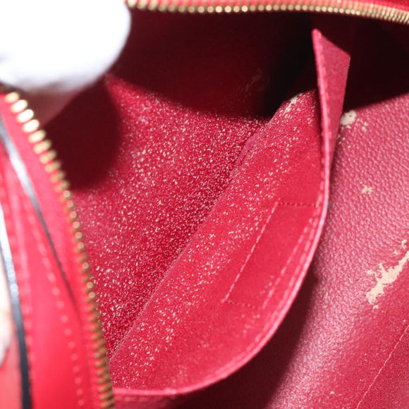 LOUIS VUITTON Epi Dauphine MM Pouch Red M48457 LV Auth th5640