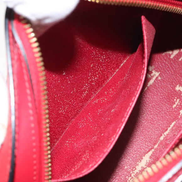 LOUIS VUITTON Epi Dauphine MM Pouch Red M48457 LV Auth th5640