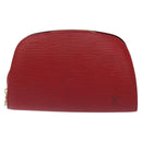 LOUIS VUITTON Epi Dauphine MM Pouch Red M48457 LV Auth th5640-13