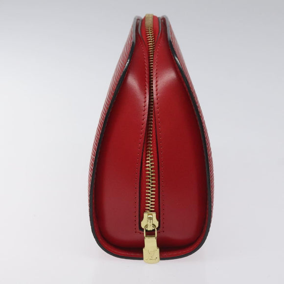 LOUIS VUITTON Epi Dauphine MM Pouch Red M48457 LV Auth th5640