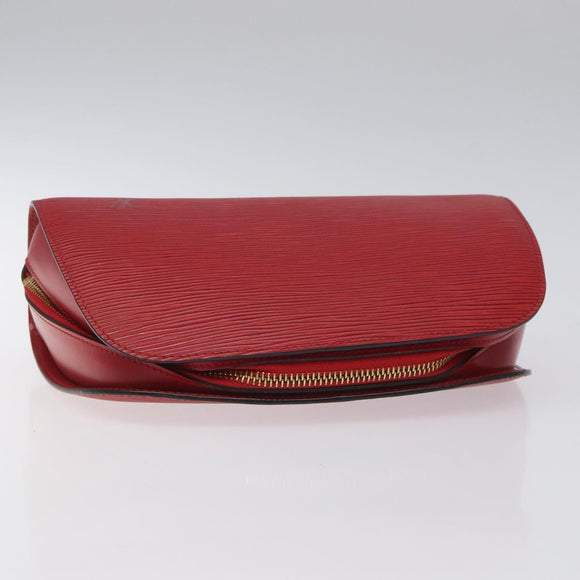 LOUIS VUITTON Epi Dauphine MM Pouch Red M48457 LV Auth th5640