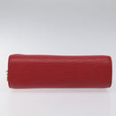 LOUIS VUITTON Epi Dauphine MM Pouch Red M48457 LV Auth th5640-6