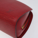 LOUIS VUITTON Epi Dauphine MM Pouch Red M48457 LV Auth th5640-7
