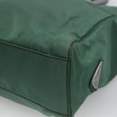 PRADA Hand Bag Nylon Green Auth th5642-16