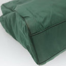 PRADA Hand Bag Nylon Green Auth th5642-17