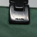 PRADA Hand Bag Nylon Green Auth th5642-9