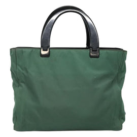 PRADA Hand Bag Nylon Green Auth th5642 - 0