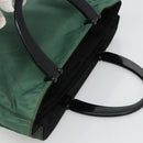 PRADA Hand Bag Nylon Green Auth th5642-6