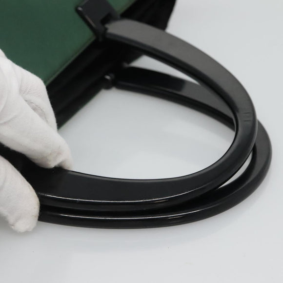 PRADA Hand Bag Nylon Green Auth th5642
