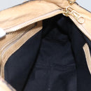 Chloe Hand Bag Leather 2way Beige Gold Auth th5645-19