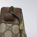 GUCCI GG Supreme Web Sherry Line Clutch Bag PVC Beige Red 56 01 012 Auth th5648-8