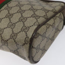 GUCCI GG Supreme Web Sherry Line Clutch Bag PVC Beige Red 56 01 012 Auth th5648-14