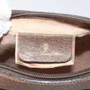 GUCCI GG Supreme Web Sherry Line Clutch Bag PVC Beige Red 89 01 012 Auth th5649-9