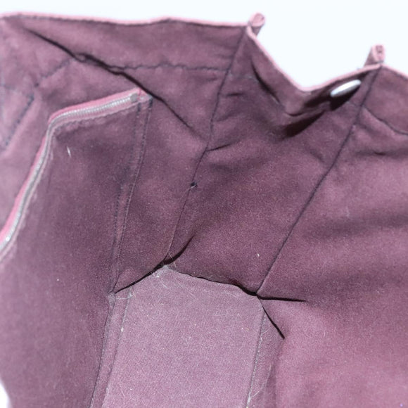 HERMES Fourre Tout MM Hand Bag Canvas Wine Red Auth th5651