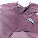 HERMES Fourre Tout MM Hand Bag Canvas Wine Red Auth th5651-17