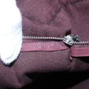 HERMES Fourre Tout MM Hand Bag Canvas Wine Red Auth th5651-19