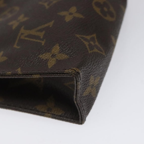 LOUIS VUITTON Monogram Poche Toilette 15 Pouch M47546 LV Auth th5656