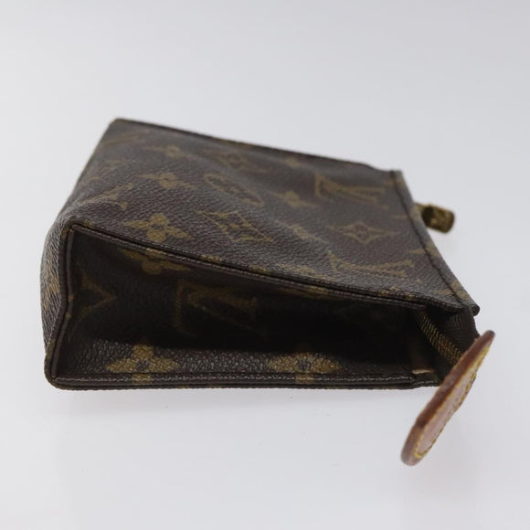 LOUIS VUITTON Monogram Poche Toilette 15 Pouch M47546 LV Auth th5656