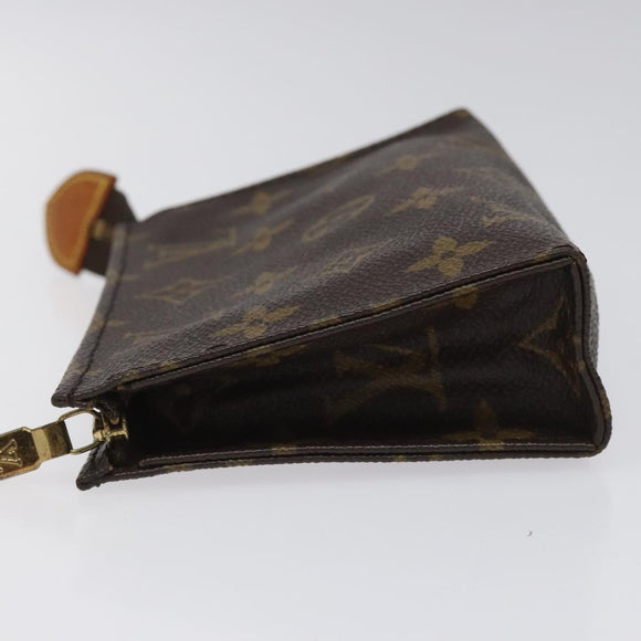 LOUIS VUITTON Monogram Poche Toilette 15 Pouch M47546 LV Auth th5656