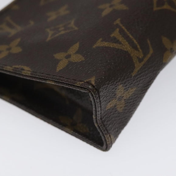 LOUIS VUITTON Monogram Poche Toilette 15 Pouch M47546 LV Auth th5656