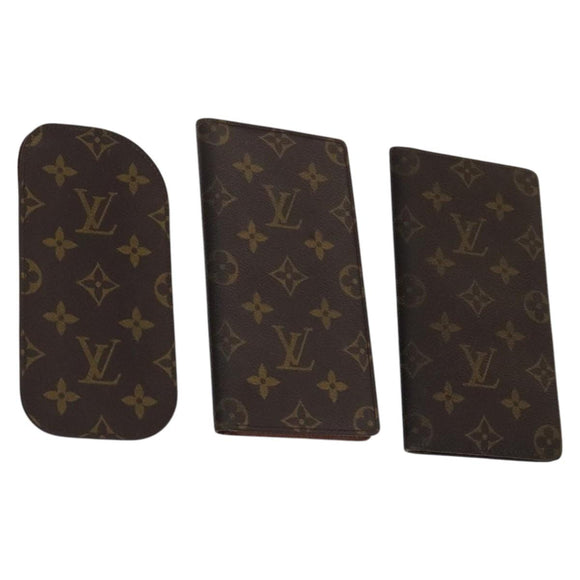 LOUIS VUITTON Monogram Billfold 3Set LV Auth th5659