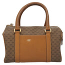 GUCCI Micro GG Supreme Hand Bag PVC Brown Gold 000 084 0158 Auth th5660-13