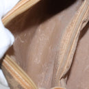 GUCCI Micro GG Supreme Hand Bag PVC Brown Gold 000 084 0158 Auth th5660-23