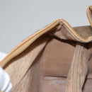 GUCCI Micro GG Supreme Hand Bag PVC Brown Gold 000 084 0158 Auth th5660-24