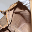 GUCCI Micro GG Supreme Hand Bag PVC Brown Gold 000 084 0158 Auth th5660-25